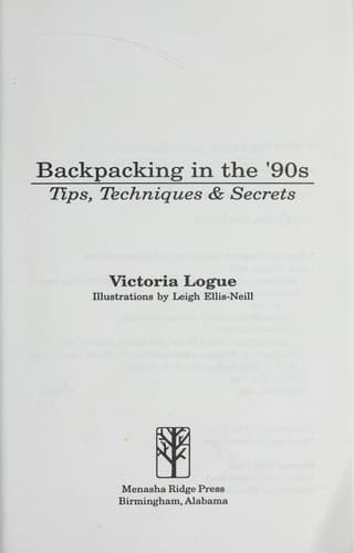 Cover image for Backpacking in the '90s