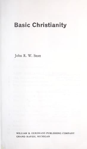 Cover image for Basic Christianity