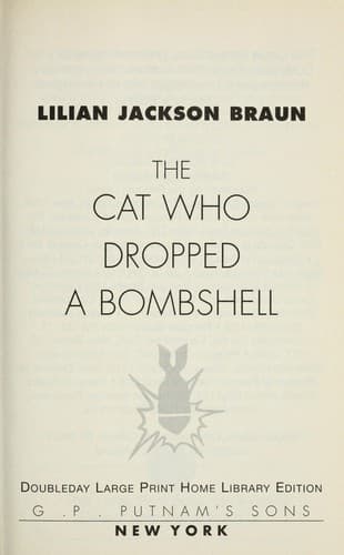 Cover image for The cat who dropped a bombshell