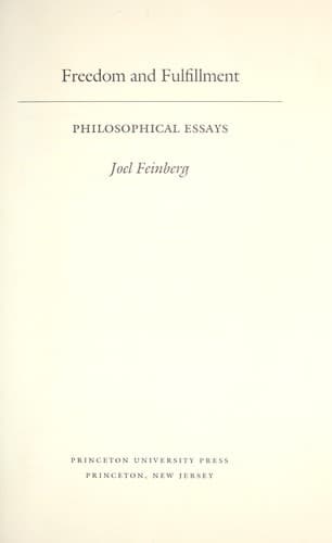 Cover image for Freedom and fulfillment