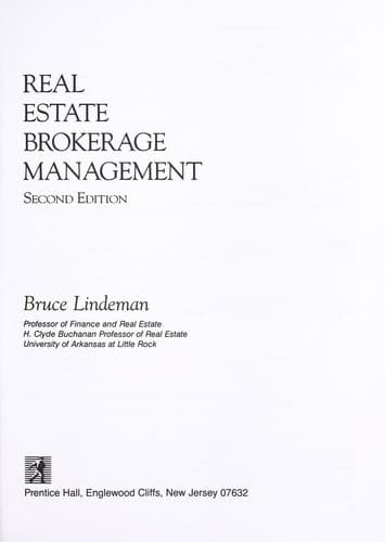 Cover image for Real estate brokerage management