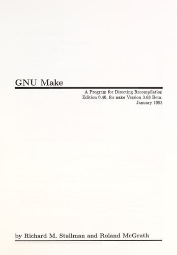 Cover image for GNU Make