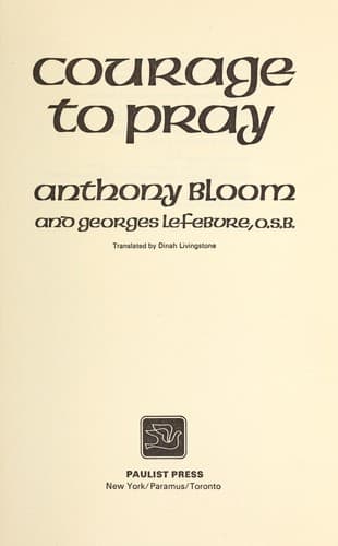 Cover image for Courage to pray