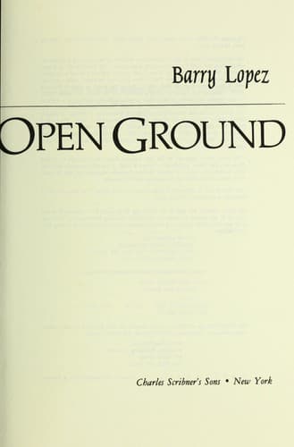 Cover image for Crossing open ground