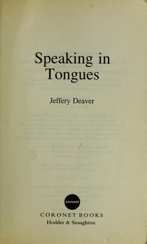 Cover image for Speaking in tongues