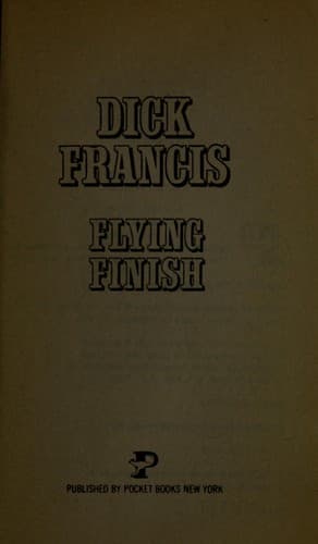 Cover image for Flying finish