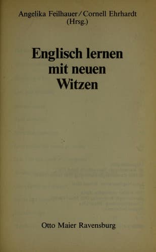 Cover image for Englisch lernen mit neuen Witzen