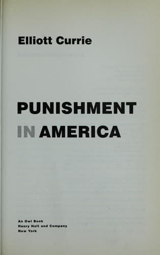 Cover image for Crime and punishment in America