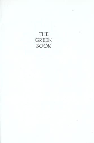 Cover image for The green book