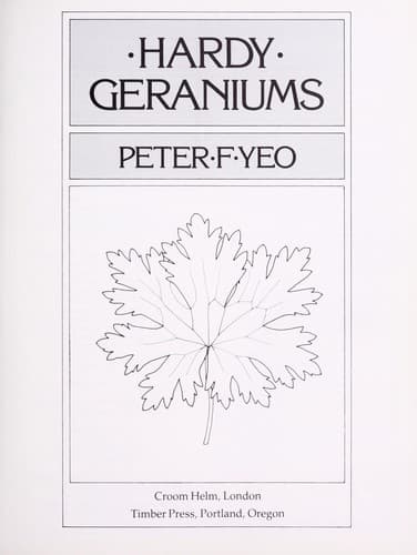 Cover image for Hardy geraniums