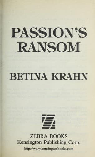 Cover image for Passion's ransom