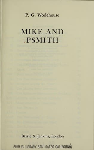 Cover image for Mike and Psmith