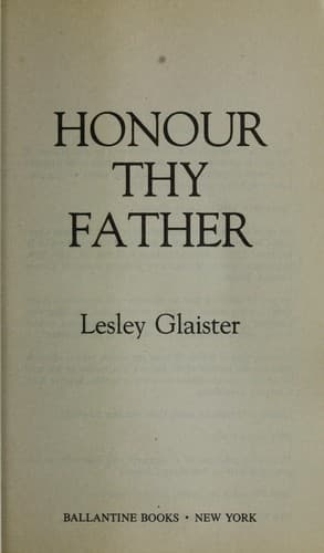 Cover image for Honour thy father