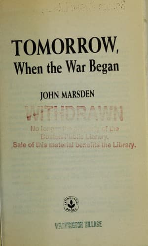 Cover image for Tomorrow, when the war began