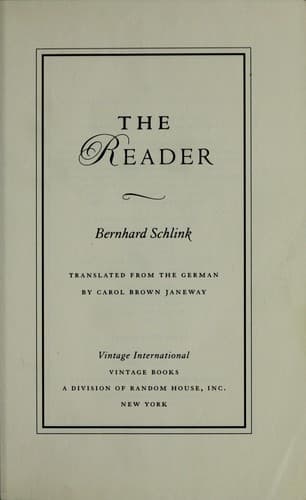Cover image for The Reader