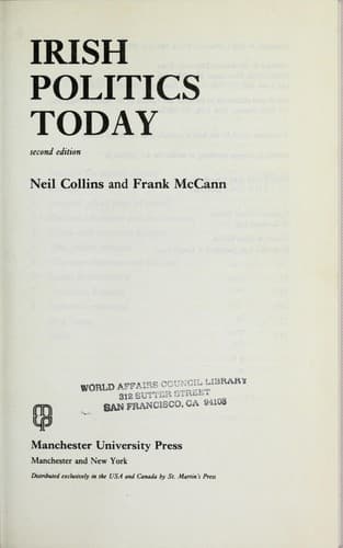 Cover image for Irish politics today