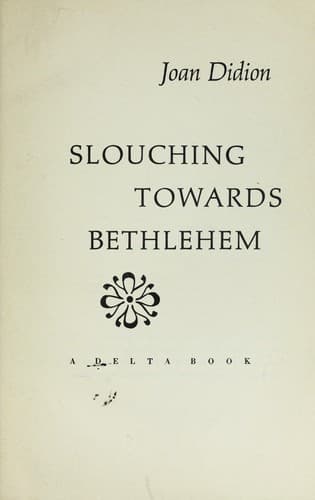 Cover image for Slouching towards Bethlehem
