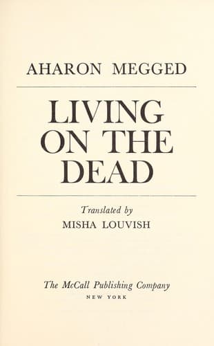 Cover image for Living on the dead.