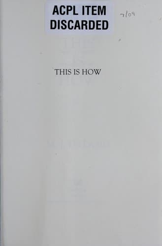 Cover image for This is how