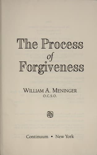 The process of forgiveness