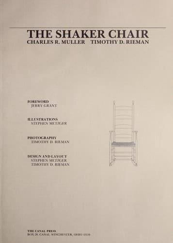 Cover image for The Shaker chair