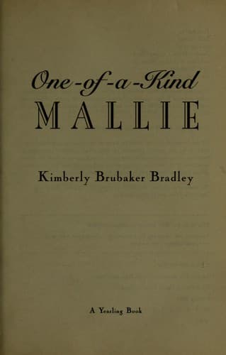 Cover image for One-of-a-kind Mallie