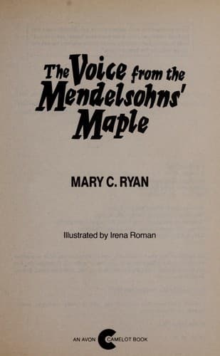 Cover image for The voice from the Mendelsohn's maple