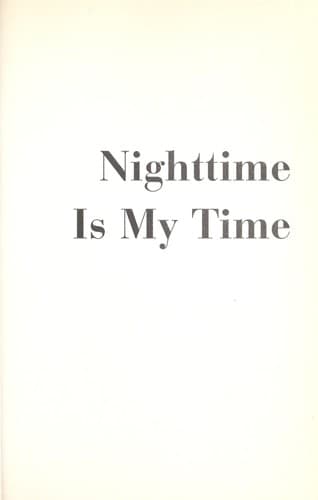 Cover image for Nighttime is my time