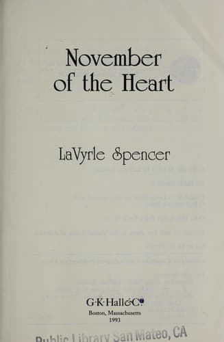 Cover image for November of the heart