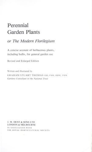 Cover image for Perennial garden plants, or, The modern florilegium