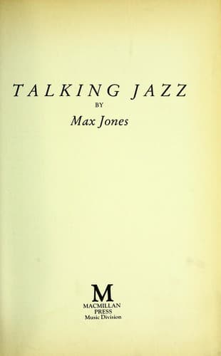 Cover image for Talking jazz