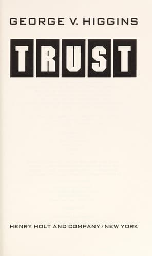 Cover image for Trust
