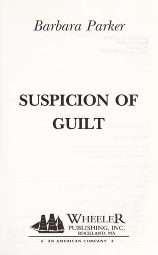 Cover image for Suspicion of guilt