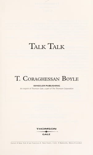 Cover image for Talk talk