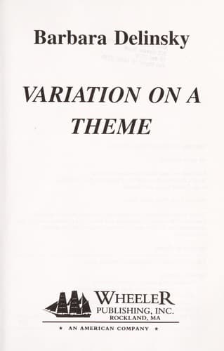 Cover image for Variation on a theme