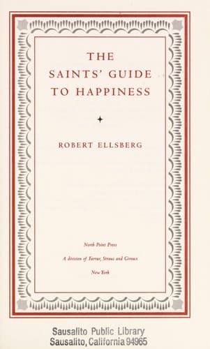 Cover image for The saints' guide to happiness