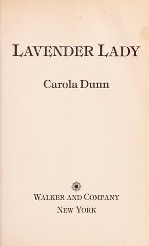 Cover image for Lavender Lady