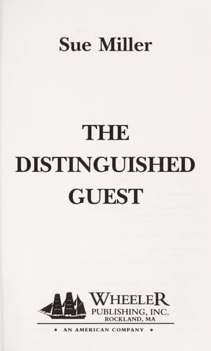 Cover image for The distinguished guest