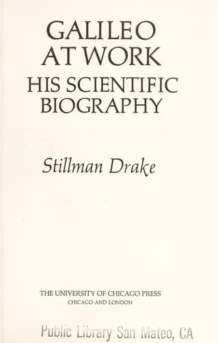 Cover image for Galileo at work