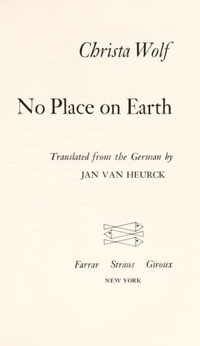 Cover image for No place on earth