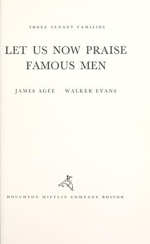 Cover image for Let us now praise famous men