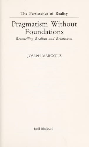 Cover image for Pragmatism without foundations