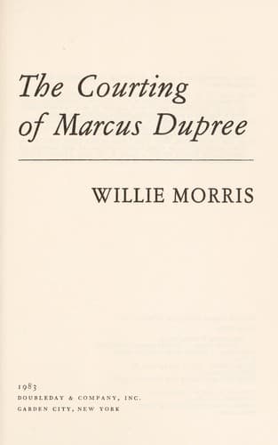 Cover image for The courting of Marcus Dupree