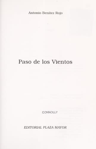 Cover image for Paso de los vientos