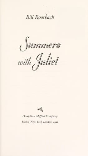 Cover image for Summers with Juliet