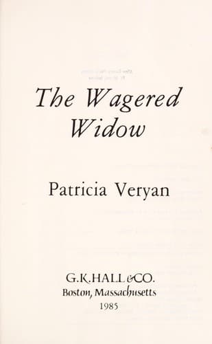 Cover image for The wagered widow