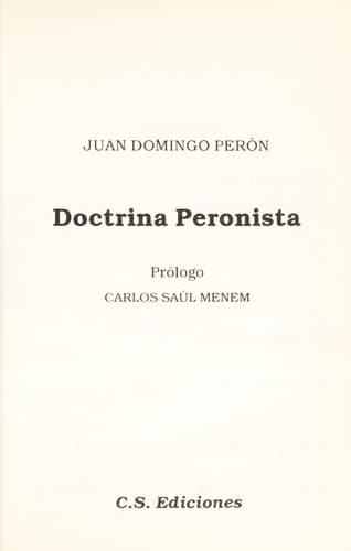Cover image for Doctrina Peronista