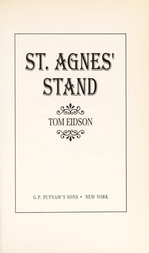 Cover image for St. Agnes' stand