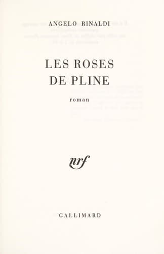 Cover image for Les roses de Pline