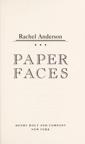 Cover image for Paper faces